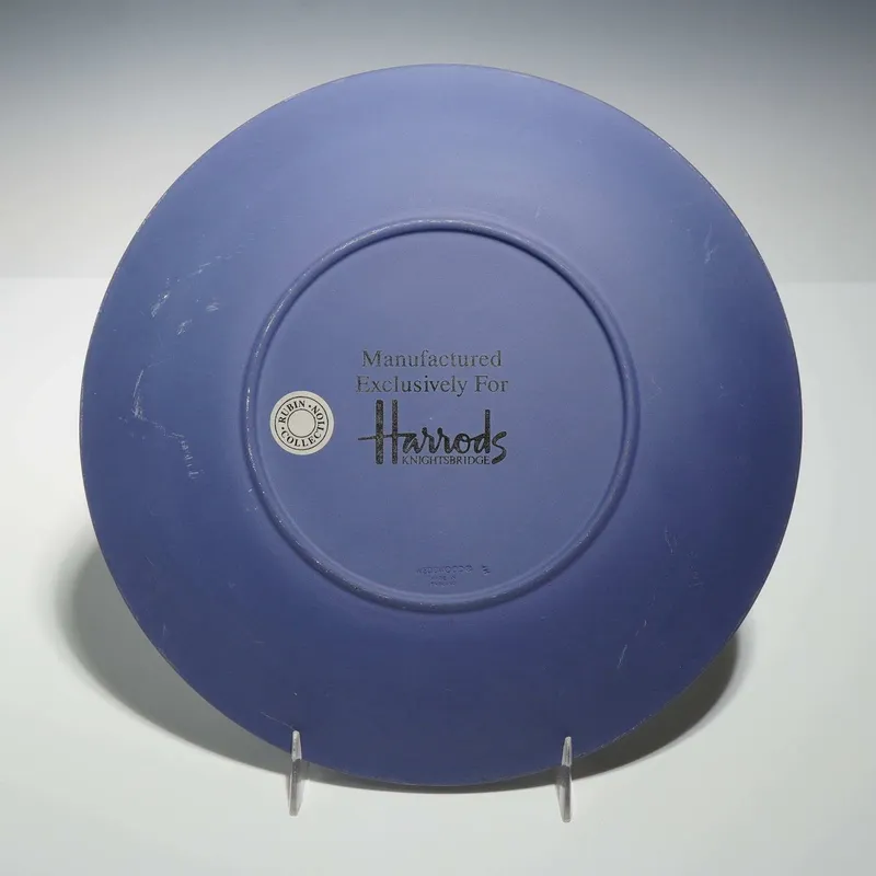 Wedgwood Dark Blue Jasperware Decorative Plate Manufactured Exclusively for Harrods from auction in Hollywood, Florida — image 21