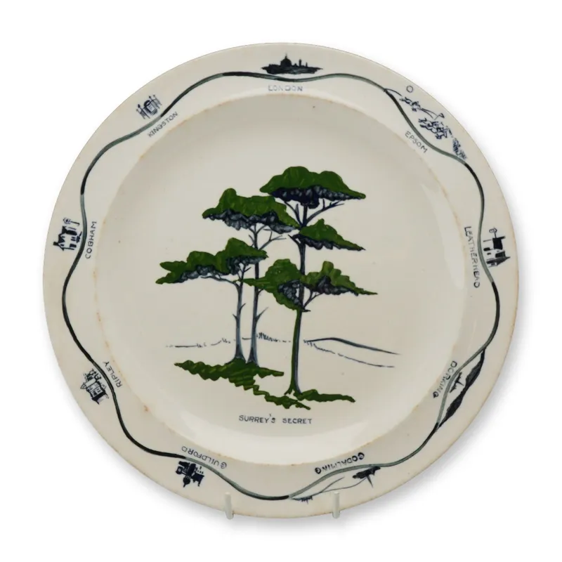 Wedgwood Etruria England Stamped Creamware Plate Featuring Surreys Secret Pattern from auction in Hollywood, Florida — image 42
