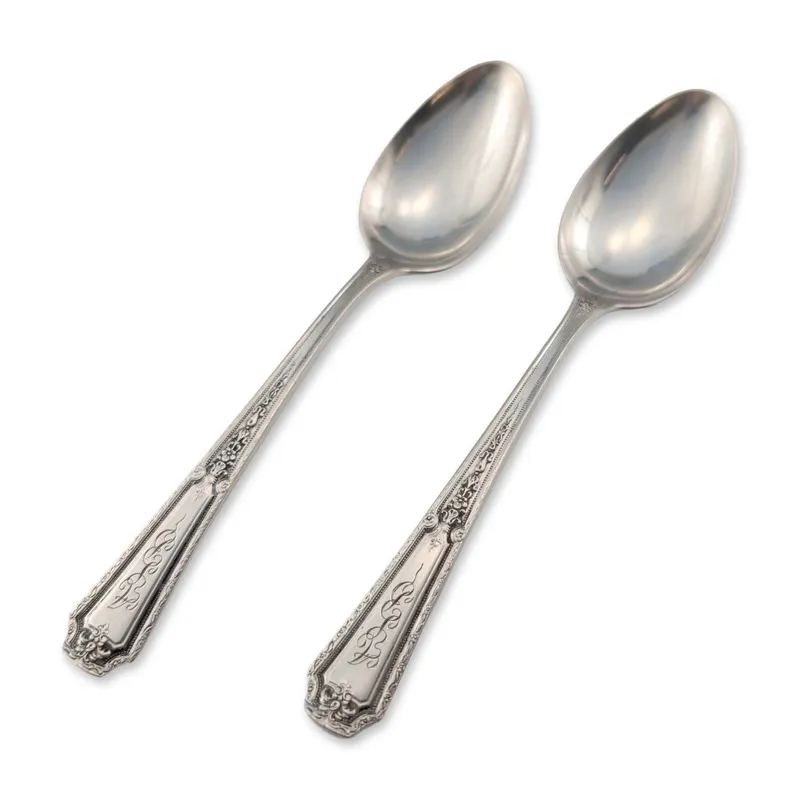 Pair of Towle Sterling Silver Louis XIV Pattern Tablespoons from auction in Hollywood, Florida — image 16
