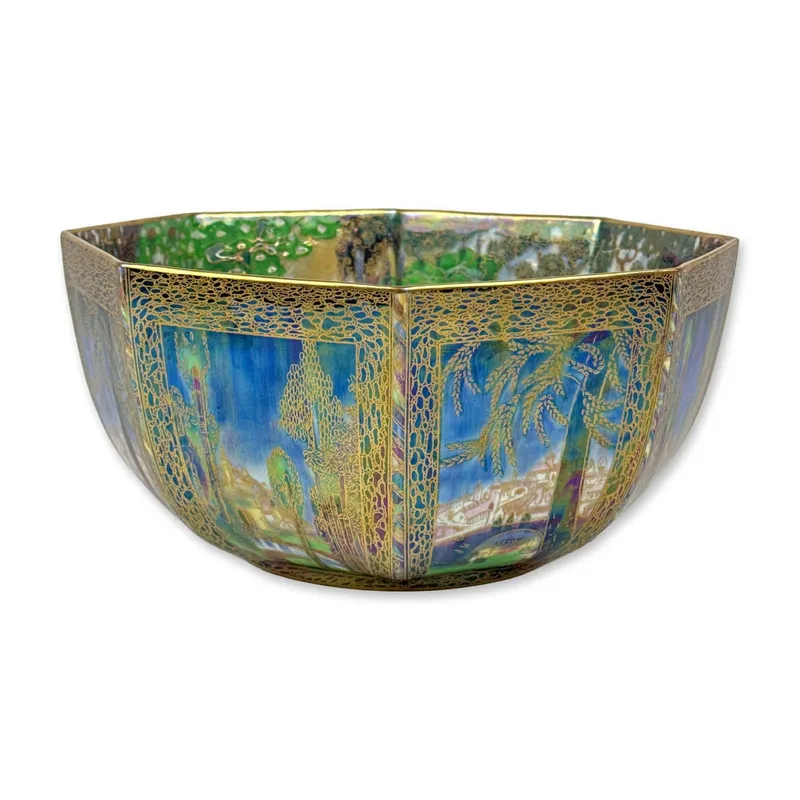Wedgwood Fairyland Lustre Octagonal Dana Bowl, Z5125 from auction in Hollywood, Florida — image 12