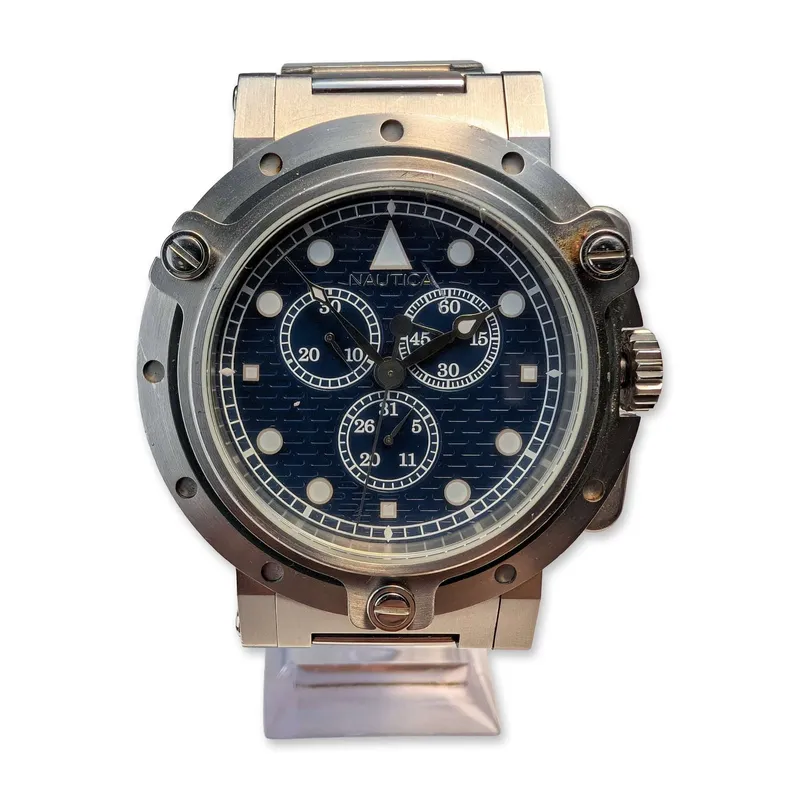 Nautica Stainless Steel Men's Chronograph Wristwatch from auction in Hollywood, Florida — image 21