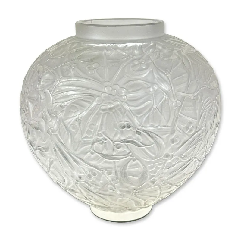 Rene Lalique Opalescent Glass Gui Vase from auction in Hollywood, Florida — image 26