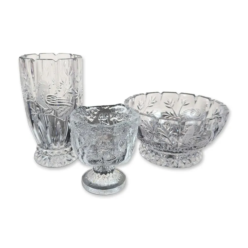 3pc Clear Crystal and Glass Tableware from auction in Hollywood, Florida — image 24