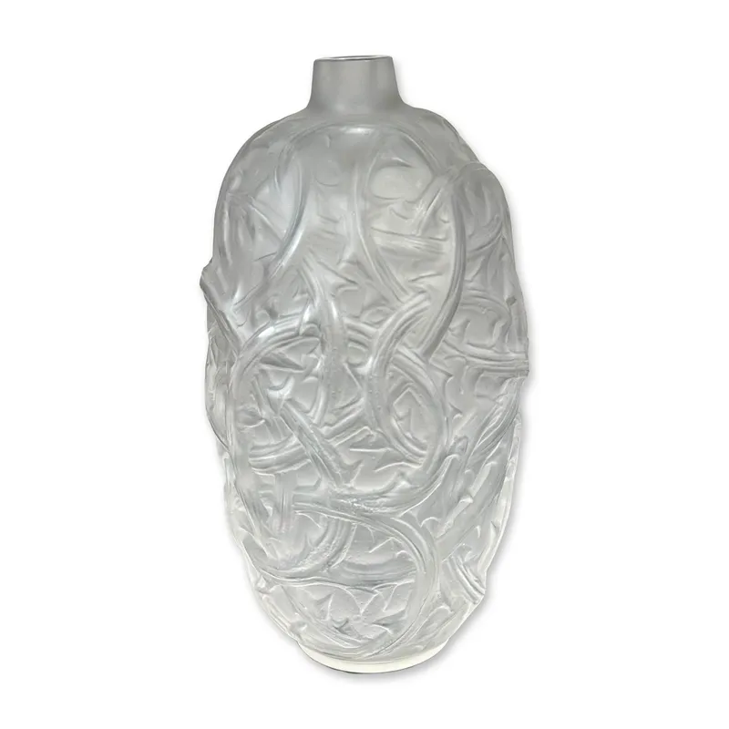 Rene Lalique French Frosted Glass Ronces Vase from auction in Hollywood, Florida — image 25