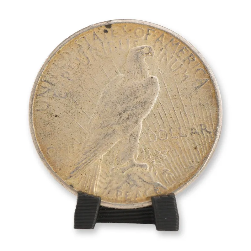 1923-S US One Dollar Peace Silver Dollar Coin, Circulated from auction in Hollywood, Florida — image 5