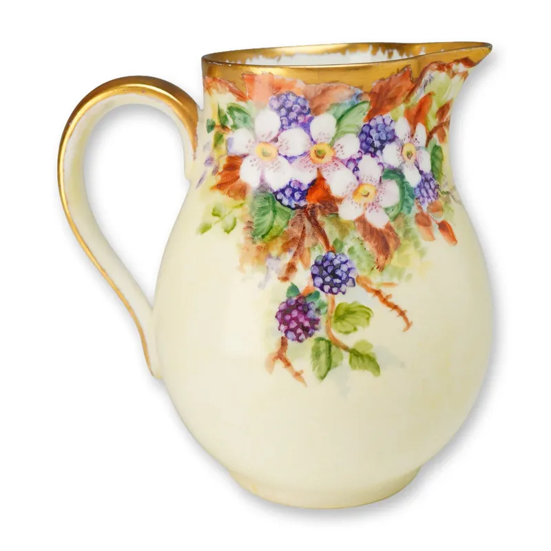 Wedgwood Bone China Gilded Creamer Jug Signed Ellen Tattersall, c. 1950 from auction in Hollywood, Florida — image 4