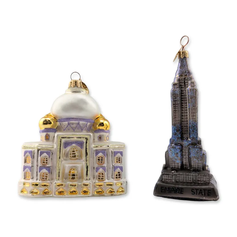 Two Christopher Radko Blown Glass Architectural Ornaments from auction in Hollywood, Florida — image 32