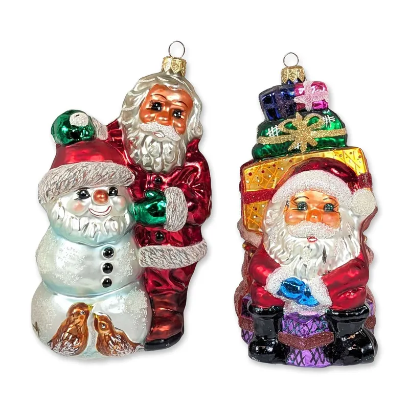 2pc Christopher Radko Blown Glass Santa Ornaments from auction in Hollywood, Florida — image 37