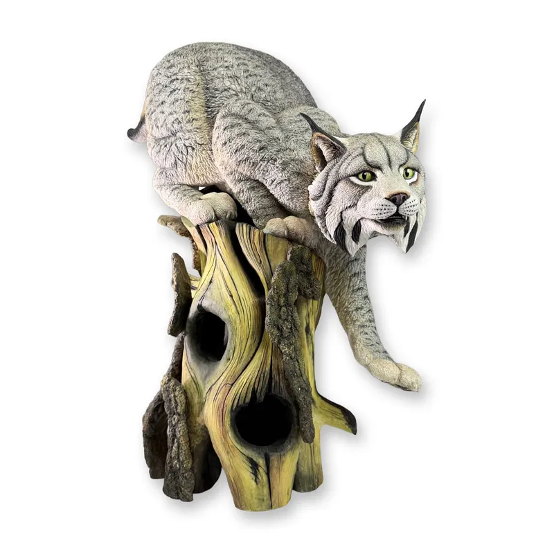 Connoisseur of Malvern Limited Edition Fine Bone China Lynx Sculpture by C. Ashenden 1992 from auction in Hollywood, Florida — image 9