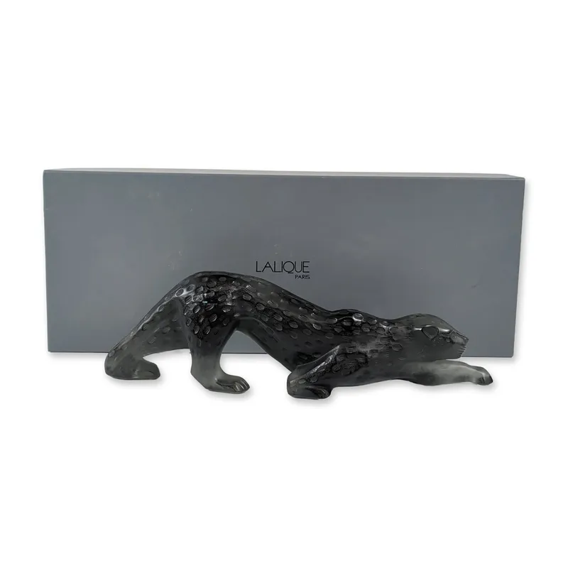 Lalique Black Crystal Zeila Panther Sculpture from auction in Hollywood, Florida — image 13