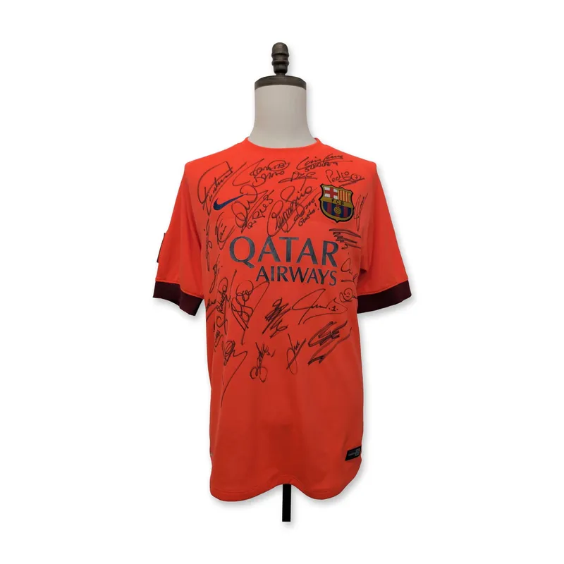 FC Barcelona 2014-2015 Team Signed Nike Away Soccer Jersey from auction in Hollywood, Florida — image 22