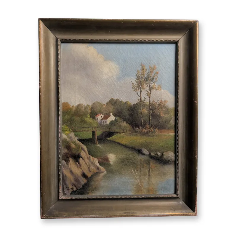 Charles H. Lind, Landscape with Cottage from auction in Hollywood, Florida — image 30