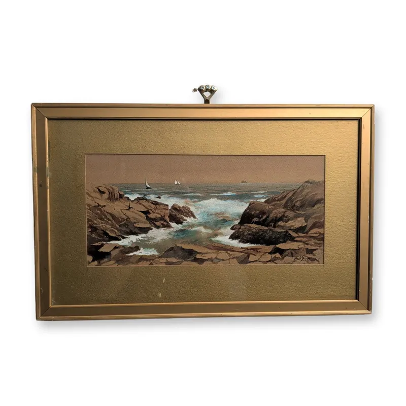 George Phipps (American, 1838-1925), 'Massachusetts Coastal Scene' (Signed) from auction in Hollywood, Florida — image 33