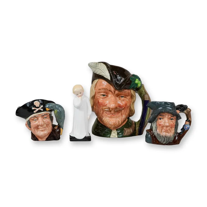4pc Royal Doulton Character Jug and Figurine Group from auction in Hollywood, Florida — image 16