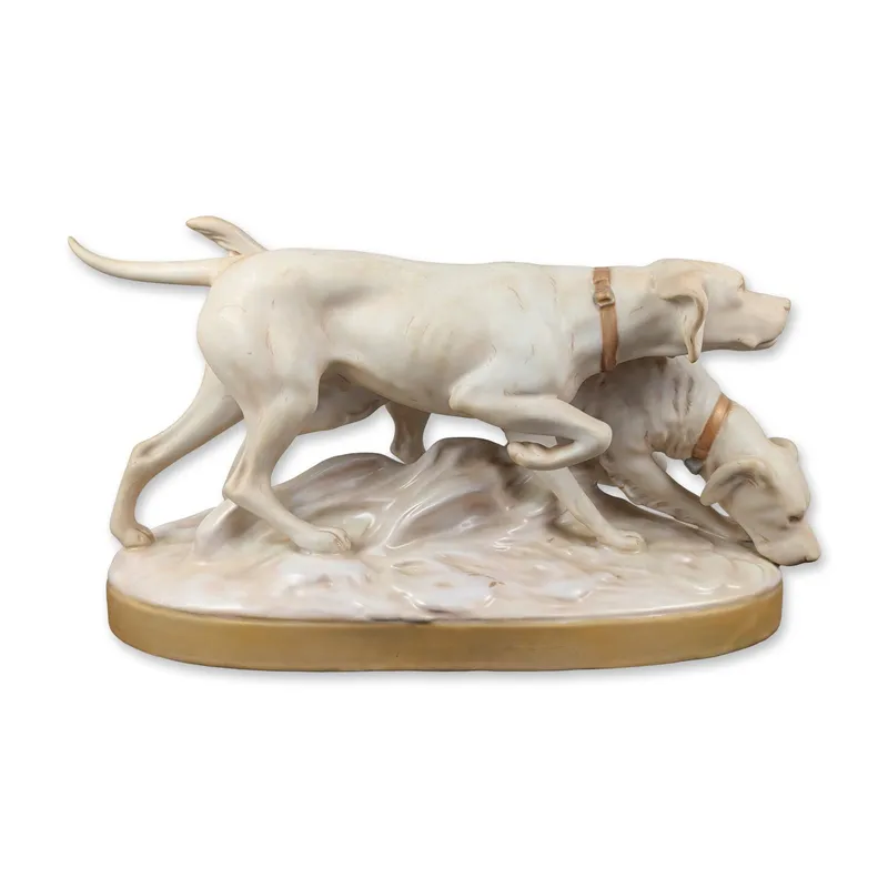 Royal Dux Porcelain Hunting Dogs Figural Grouping from auction in Hollywood, Florida — image 21