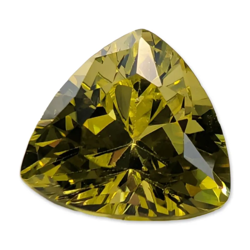 Trillion Cut Greenish-Yellow Loose Stone from auction in Hollywood, Florida — image 40