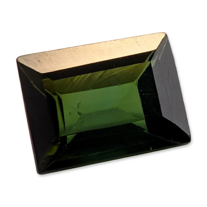 Loose Emerald Cut Green Tourmaline Gemstone from auction in Hollywood, Florida — image 43