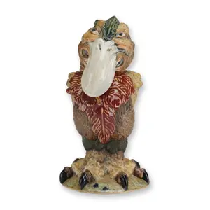 Burslem Pottery Grotesque Bird Boris the Gangster. Designer Andrew Hull
