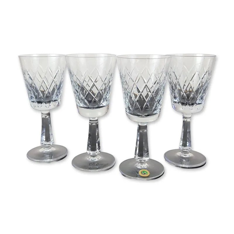 4pc Clontarf Crystal Irish Hand-Cut Stemmed Goblets from auction in Hollywood, Florida — image 26