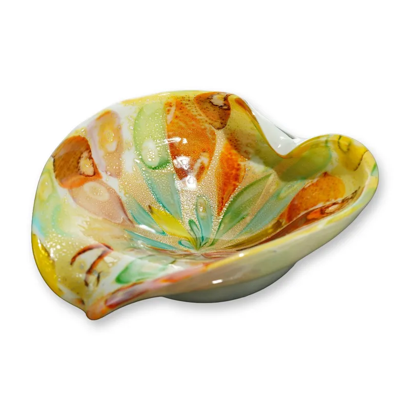 Mid-Century Murano Style Tutti Frutti Art Glass Bowl from auction in Hollywood, Florida — image 6