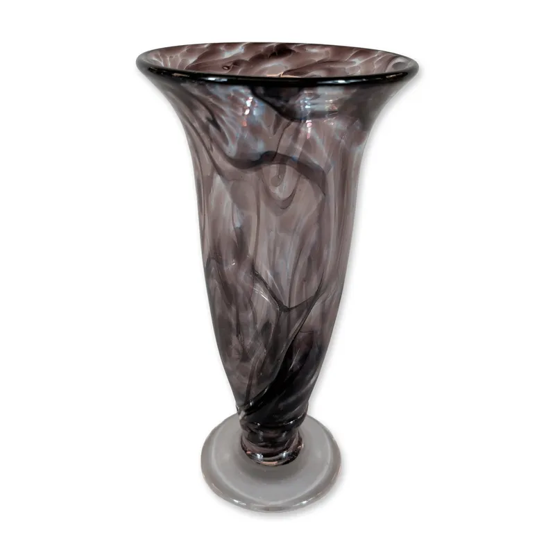 Artist Signed Art Glass Trumpet Vase from auction in Hollywood, Florida — image 10