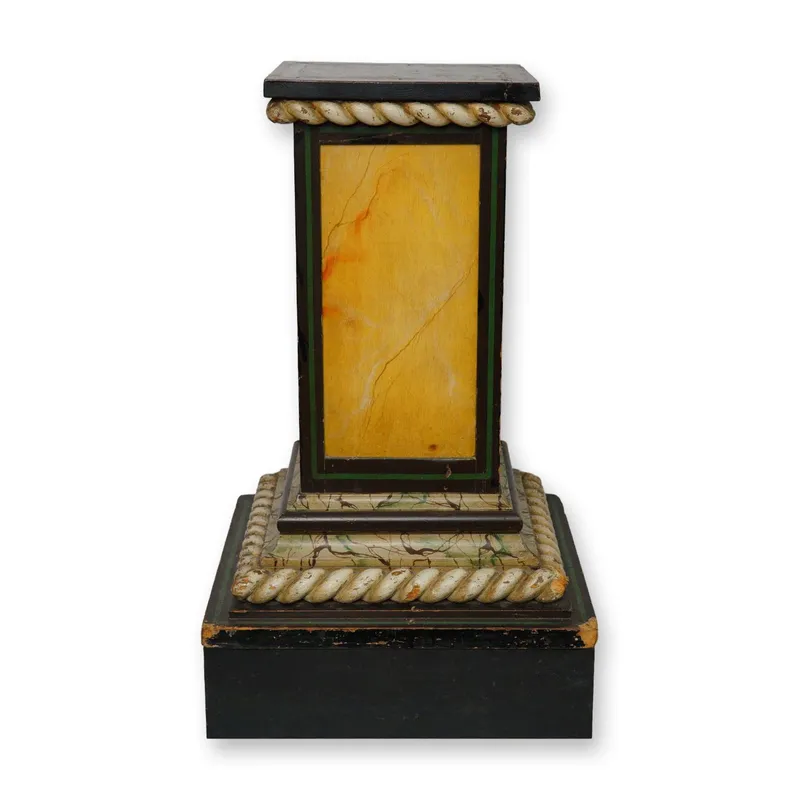 Lacquered Wooden Pedestal Stand from auction in Hollywood, Florida — image 24