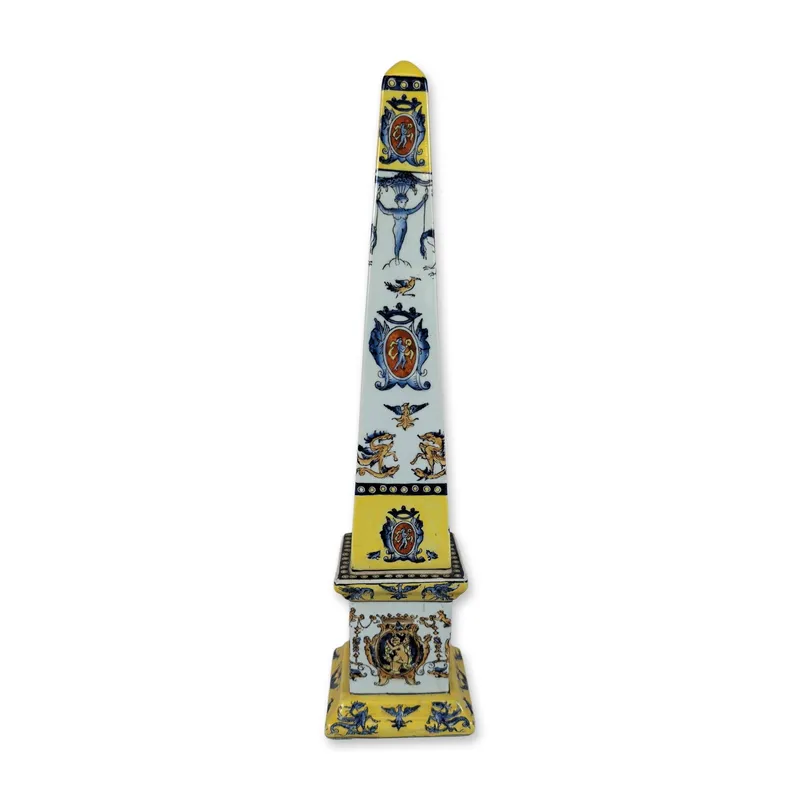Italian Style Hand Painted Ceramic Obelisk from auction in Hollywood, Florida — image 25