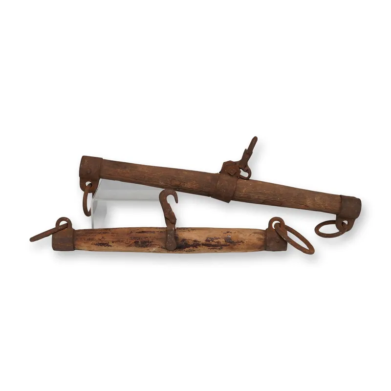 Pair of Wooden Horse Yokes with Iron Hardware from auction in Hollywood, Florida — image 28