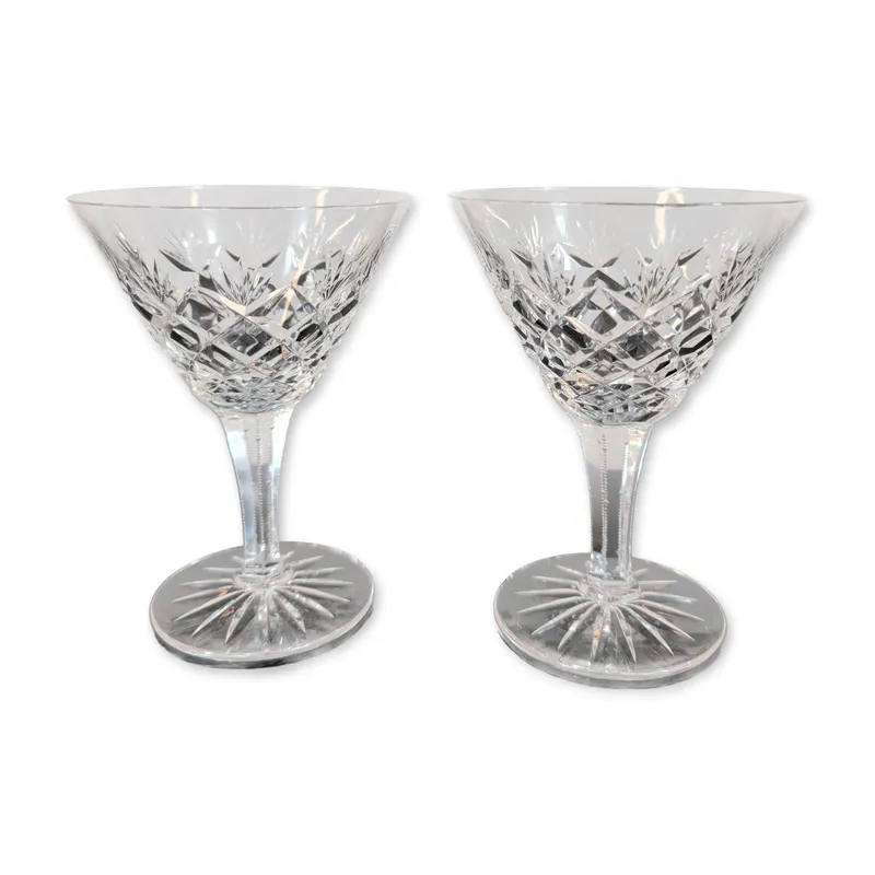 Pair of Cut Crystal Champagne Glasses from auction in Hollywood, Florida — image 22