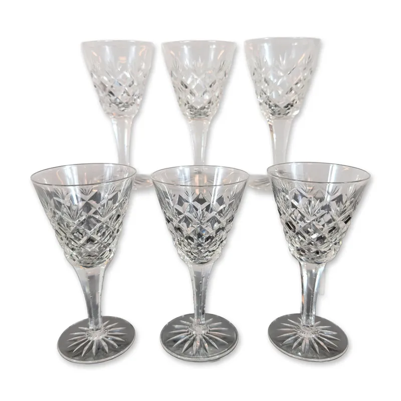 Set of Six Cut Crystal Sherry Glasses from auction in Hollywood, Florida — image 30