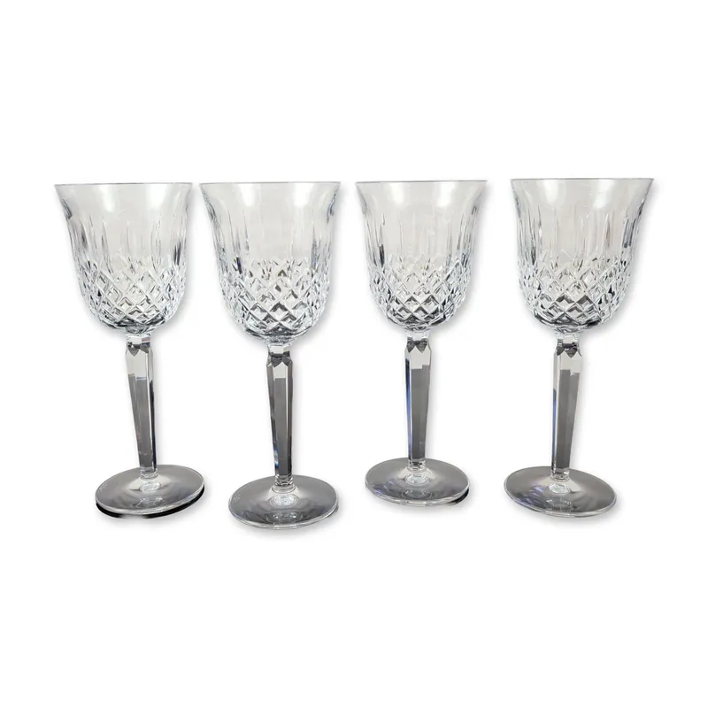 4pc Waterford Kelsey Pattern Lead Crystal Goblets from auction in Hollywood, Florida — image 29