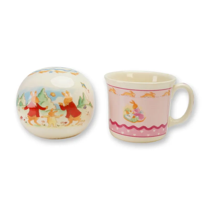 2pc Royal Doulton Bunnykins Bone China Money Ball and Mug from auction in Hollywood, Florida — image 28