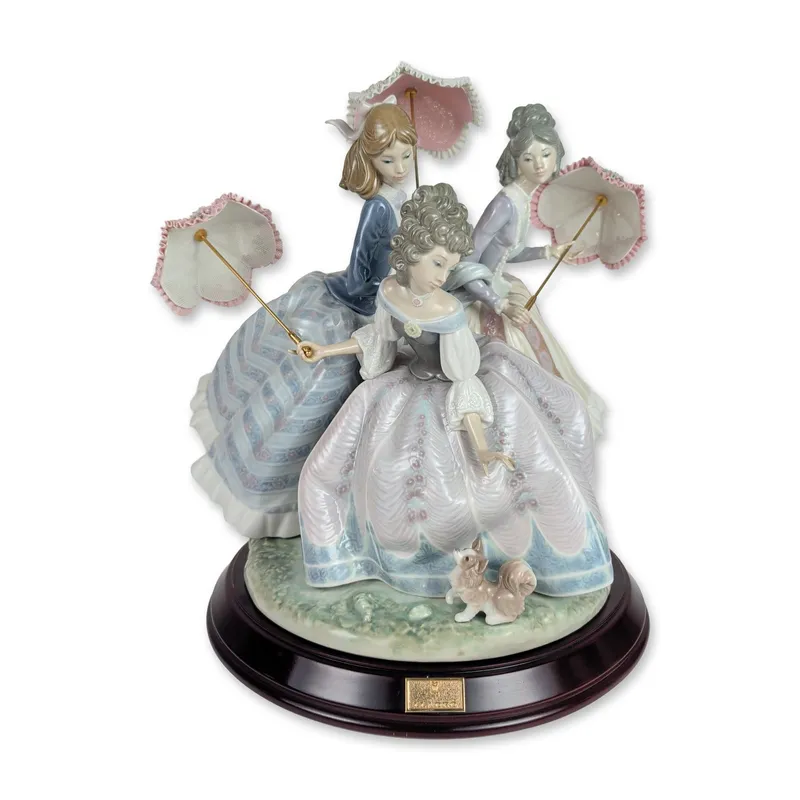 Lladro Limited Edition Three Sisters Porcelain Sculpture 1492 from auction in Hollywood, Florida — image 4