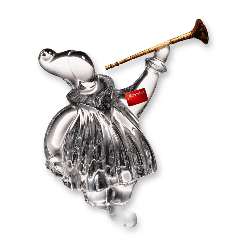 Baccarat by Jean Boggio Crystal Masquerade Trumpeter Figurine from auction in Hollywood, Florida — image 3