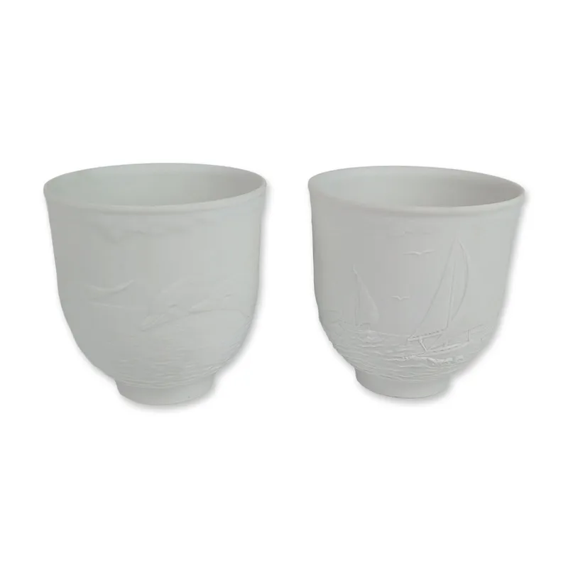 2pc Lladro Porcelain Candle Holders, Dolphins at Play 7666 and Sailing the Seas 7657 from auction in Hollywood, Florida — image 45