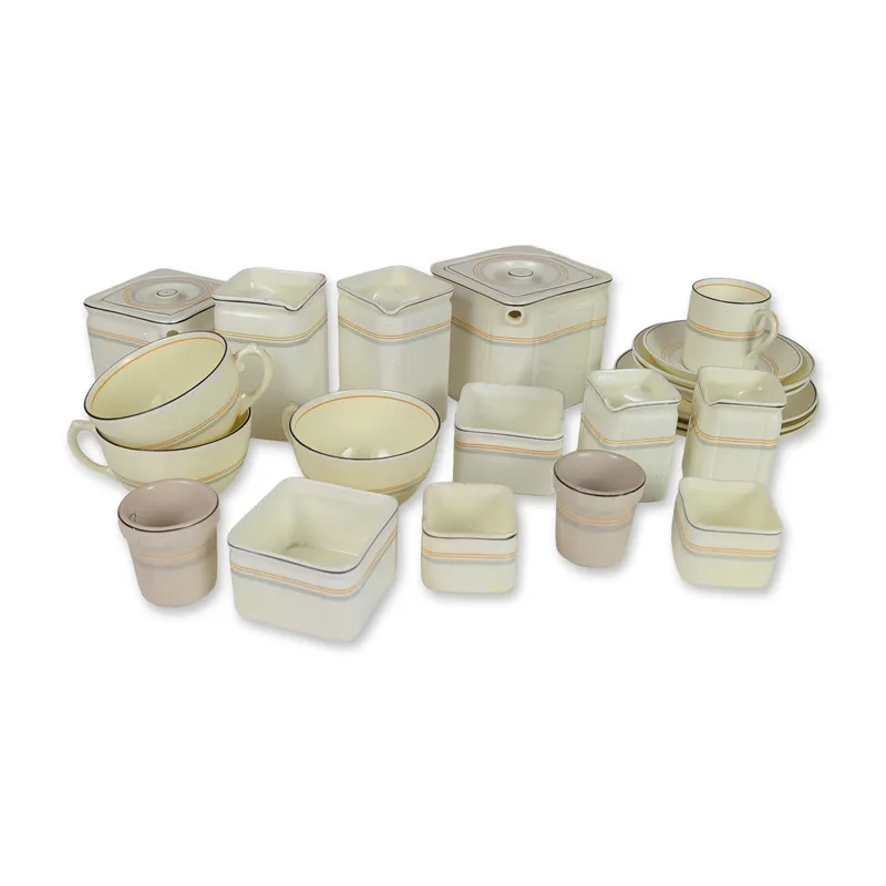 22pc Foley Art Deco Cunard Tea Service, Last Set of Queen Elizabeth Ocean Liner from auction in Hollywood, Florida — image 6