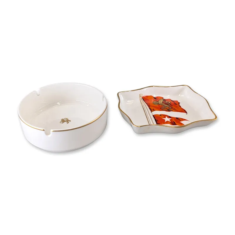 2pc Royal Doulton and Crown Staffordshire for Cunard White Star Ocean Line Pin & Ashtray from auction in Hollywood, Florida — image 37