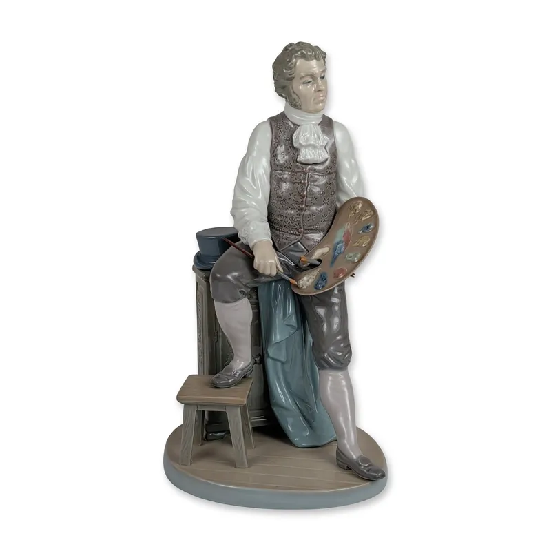 Lladro Artistic Endeavor Glazed Porcelain Figurine from auction in Hollywood, Florida — image 10