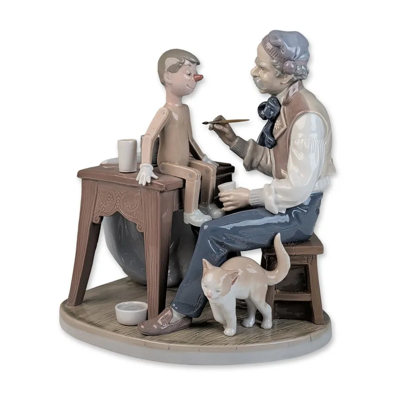 Lladro Glazed Porcelain Figurine, The Puppet Painter 01005396 from auction in Hollywood, Florida — image 11