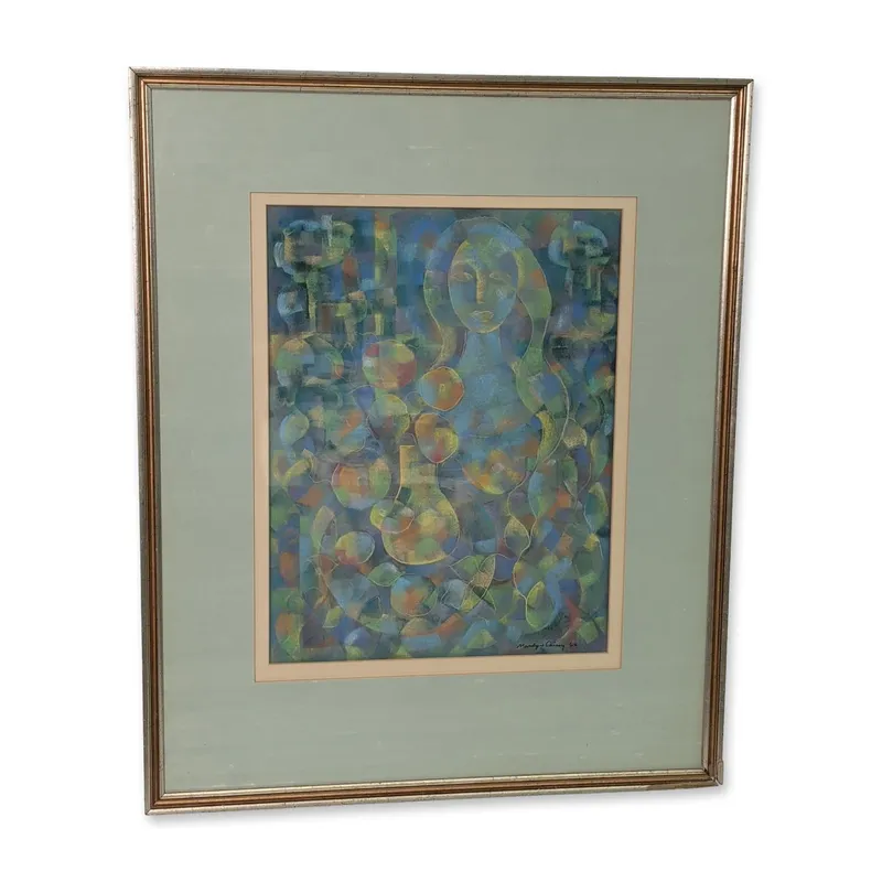 Marilyn Cassey (American 20th-21st Century) Pastel on Paper, Abstract Nude, Signed from auction in Hollywood, Florida — image 12