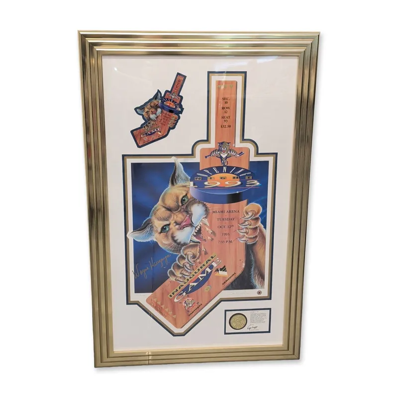 Wayne Huizenga Signed Florida Panthers Inaugural Game Lithograph from auction in Hollywood, Florida — image 19