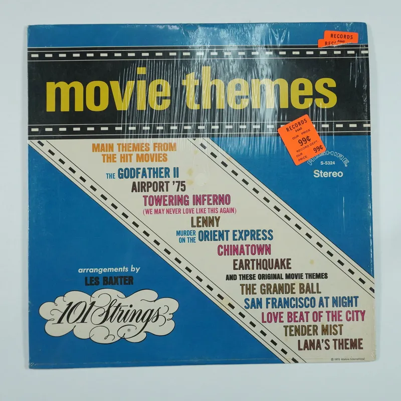 Movie Themes Vintage Vinyl LP, 101 Strings, Arranged by Les Baxter from auction in Hollywood, Florida — image 2