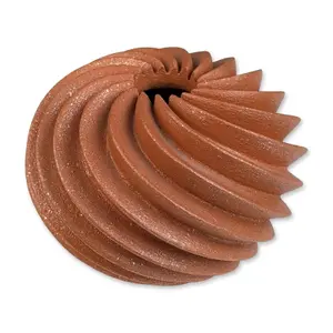Hubert Candelario (Native American, b. 1965) Contemporary Micaceious Redware Melon Swirl Jar