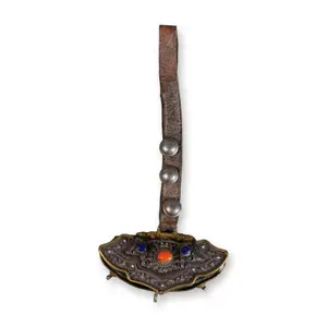 Tibetan Silver Leather Belt Pouch