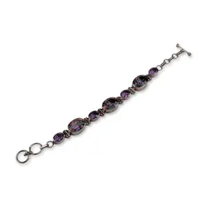 Sterling Silver Mystic Topaz and Amethyst Bracelet