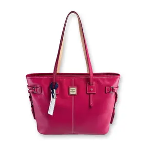 Dooney & Bourke Raspberry Pebble Leather Tote