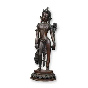 Nepal Bronze Deity Jeweled