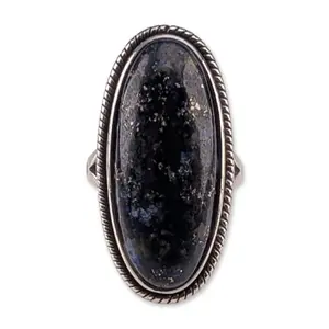 Sterling Silver and Lapis Lazuli Statement Ring