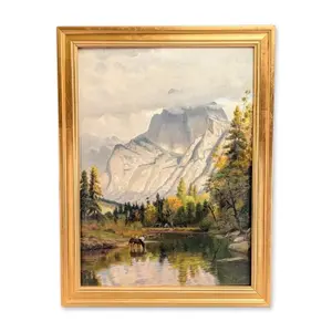 Ludmilla Pilat Welch (American 1867-1925) Oil on Canvas, Yosemite Valley, Signed, 1902