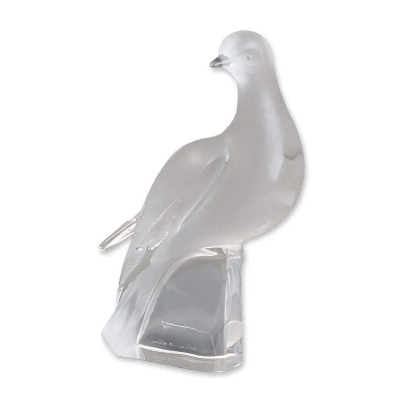 Lalique France Frosted Crystal Colombe Clita Dove Figurine from auction in Hollywood, Florida — image 20